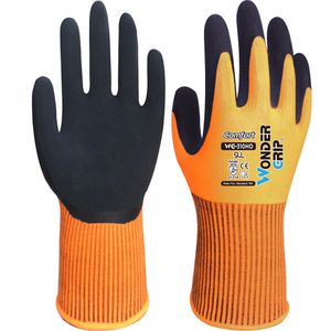 Wonder-Grip Arbeitshandschuhe WG-310HO Comfort, Latex-Beschichtung, orange, Größe 10 / XL, 12 Paar