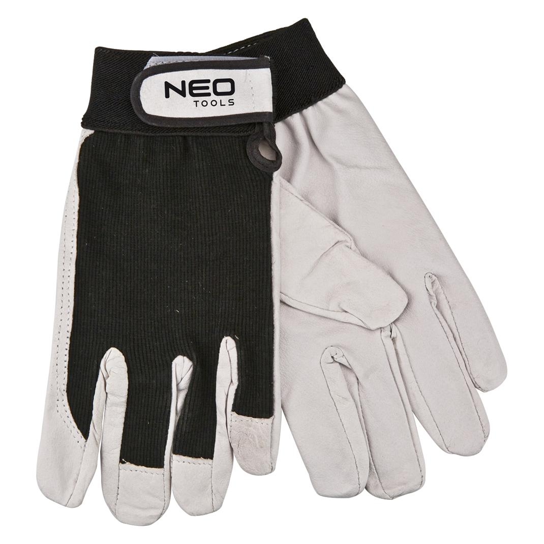 Neo Tools Work gloves, hardened pigskin with Velcro 8 "(97-604) (8) (21123189)