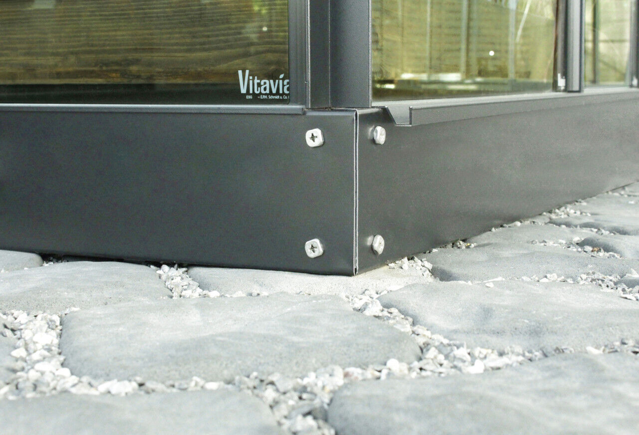 Vitavia Fundamentrahmen 2500 130 x 192 cm schwarz 12,5 cm hoch