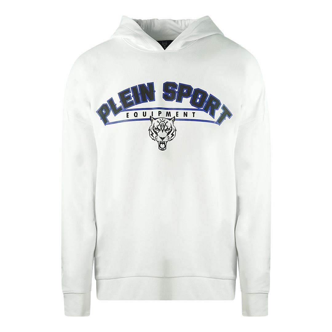 Philipp Plein Sport Ausrüstung Logo Weißer Hoodie