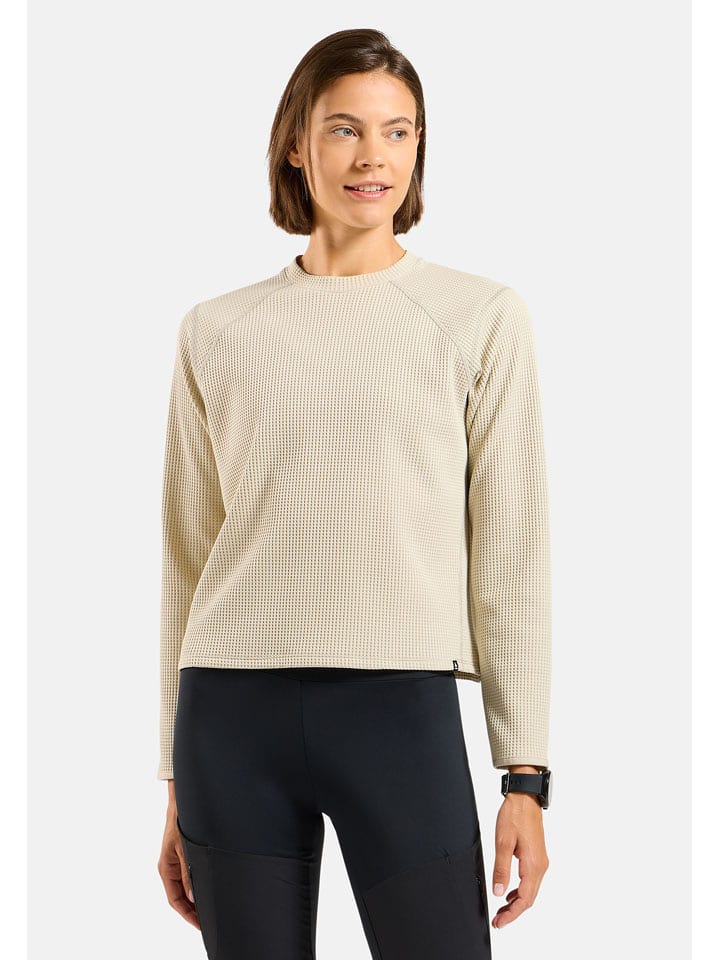 Odlo Funktionslongsleeve "Cubic" in Beige - XS