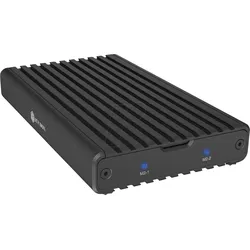 ICY IB-2817M-C32 - Externes 2x M.2 NVMe SSD Gehäuse mit USB 3.2