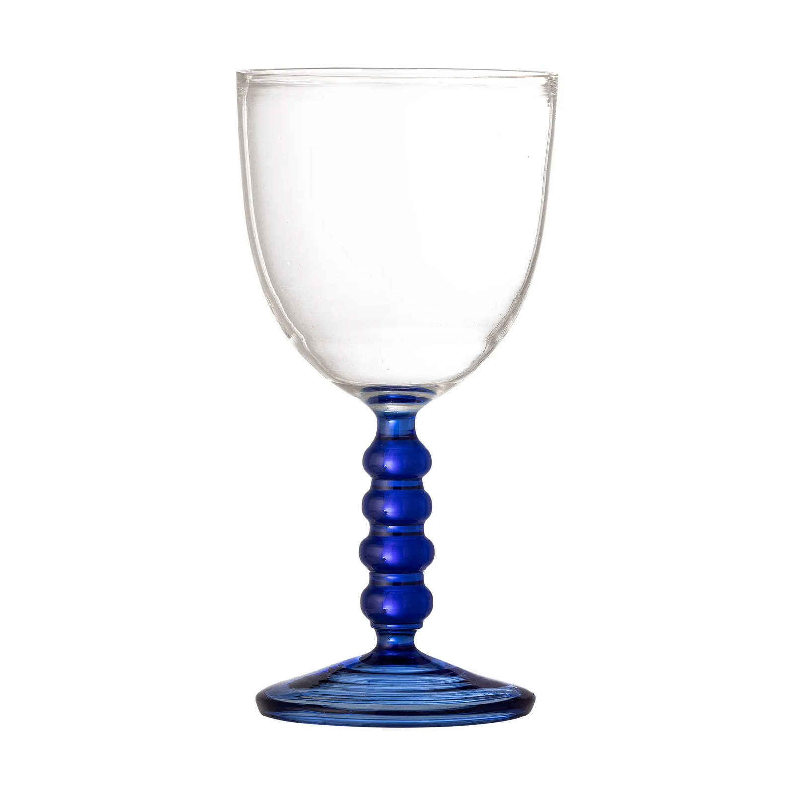 Bloomingville Noemi wijnglazen blauw set van 6 stuks 22 cl