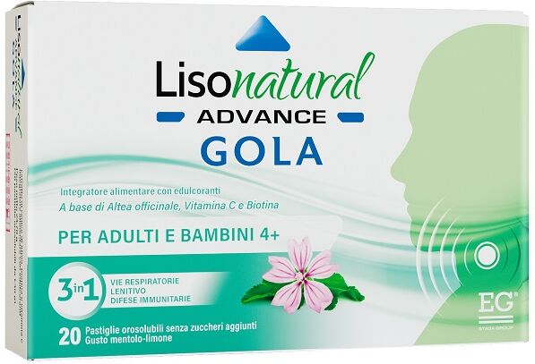 EG SpA Lisonatural Advance Gola, 20 Pastiglie Orosolubili