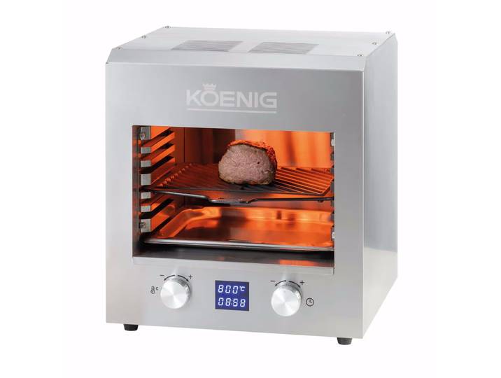 Koenig Elektro Beef Grill XL – Elektrogrill – chrom