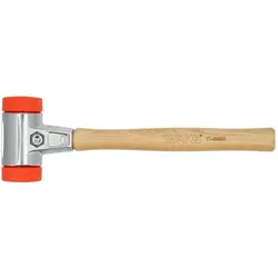Yato, Hammer, Pflasterhammer Schonhammer, 50 mm,Gummihammer, Einsätze Ultra-Polyethylen (830 g)