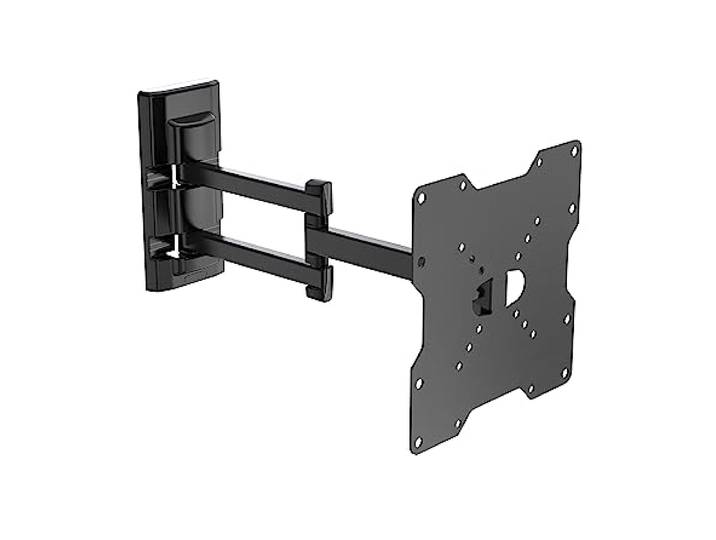 Meliconi FLATSTYLE FDR200\, Support Mural TV à Double Bras Orientable Support TV de 26\ à 45\ \, VESA 50 75 100 200\, Charge 25 kg\, Chevilles Fischer\, Made in Italy\, Noir