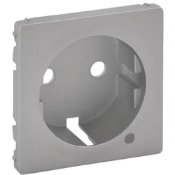Legrand 754852 Abdeckung Schuko Steckdose LED Valena Life Aluminium