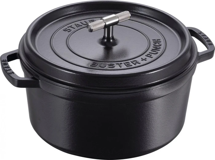 Staub - Buster + Punch Cocotte - Black - 28 cm 6.75 L