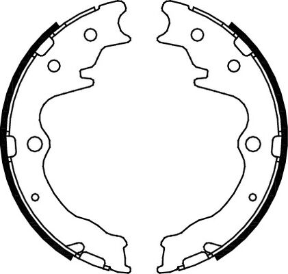 Triscan Bremsbackensatz, Feststellbremse 8100 50003 Für Mazda