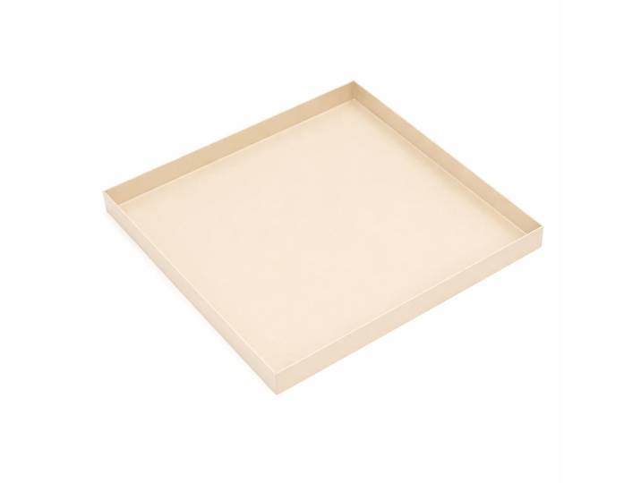 Loft42 Tablett Brew Beige, Metall, 40x3x40 cm, Geschirr, Tischkultur & Serviergeschirr, Tabletts