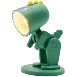 RealPower LED-Tier Taschenlampe Grüner Dino mit Sockel