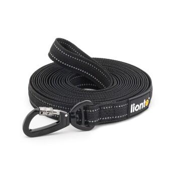 Lionto Gummierte Schleppleine für Hunde, reflektierend 20 m
