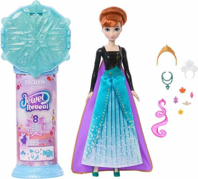 Mattel Disney Frozen Anna Prinses Verrassingenset met 10 accessoires JJY37