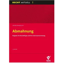 Mandalka:Abmahnung, Fachbücher von Ariane Mandalka