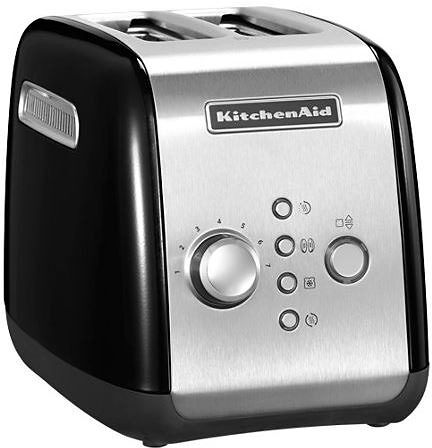 KitchenAid Toaster "5KMT221EOB Onyx Black", schwarz (onyx schwarz), B:28,6cm H:21cm T:18,4cm, Toaster, Toaster