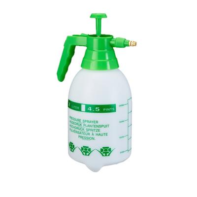 Relaxdays Pumpsprühflasche, einstellbare Messingdüse, Pflanzen Bewässerung, Pestizide, Putzmittel, 2l Drucksprüher, grün