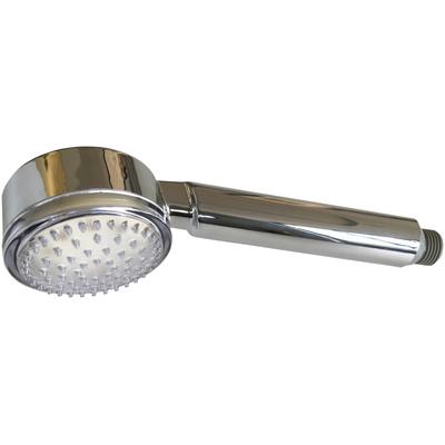 Handbrause ADOB "LED", grau (chromfarben), B:8cm H:22,5cm T:4cm, Duschköpfe, Handbrause, Durchmesser 8 cm