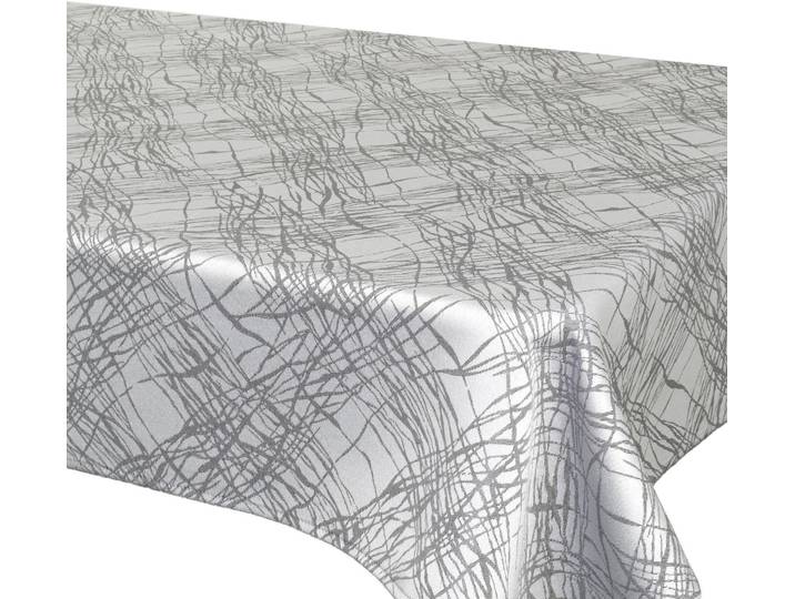 Tischdecke DELINDO LIFESTYLE TENDENCE Gr. 1, grau (anthrazit), B:170cm L:130cm, Polyester, Tischdecken, Tischdecke, Jacquard, Fleckschutz, 180 g/m²