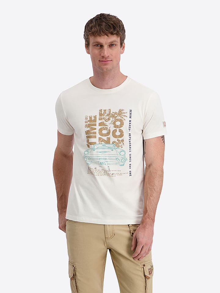 Timezone Shirt "Cuba" in Weiß - 3XL