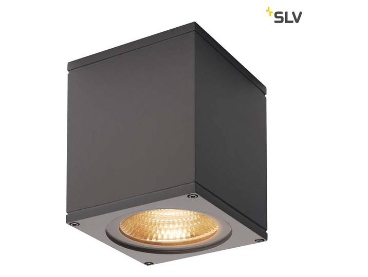 Big Theo Wall Out Flood LED Wandleuchte eckig 24° anthrazit IP44