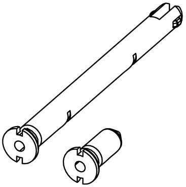TECE replacement guide rods for insertion shaft 9820349
