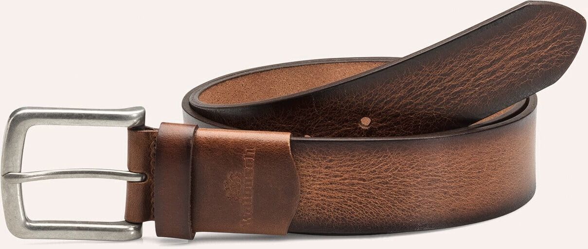 Walbusch Jeansgürtel Dehnzone, , Farbe Braun, 135 cm, mit 3 cm Dehnzone hochwertiges Rindleder Herren