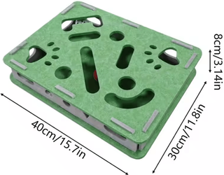 Inspire Curations ScratchPlay Interactive Cat Scratcher Box green