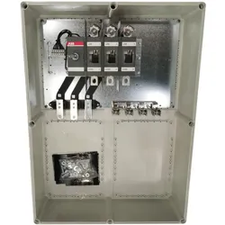 ABB OT400DGCC3T Sicherheitsschalter im Kunststoffgehäuse 3-polig 220 kW 400 V mit schwarzem Griff, IP65 Einführung unten 1SCA022277R0810