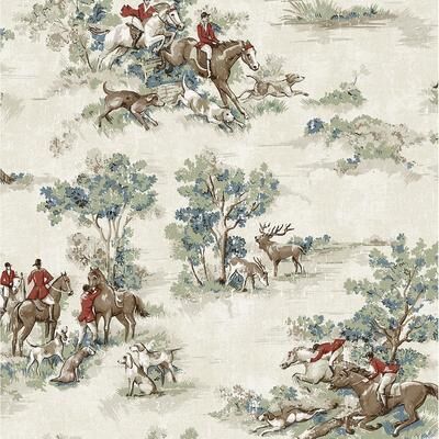 Harry & Grace Horse Race Peel and Stick Wallpaper