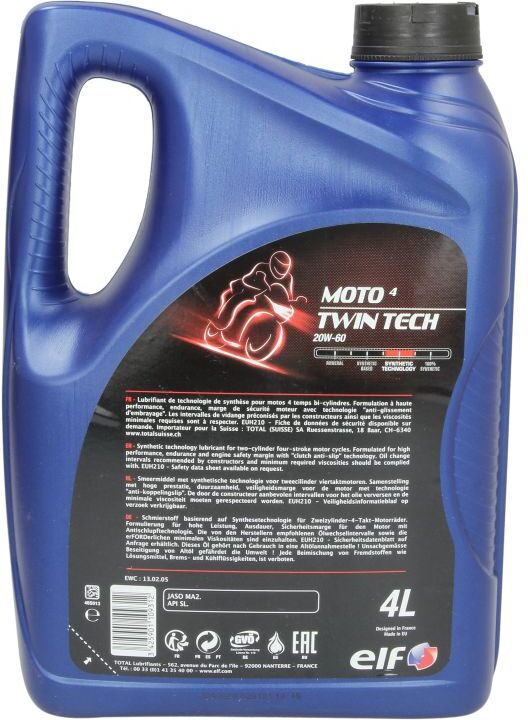 Motoröl 4T ELF Moto 4 Tech 20W60 4L