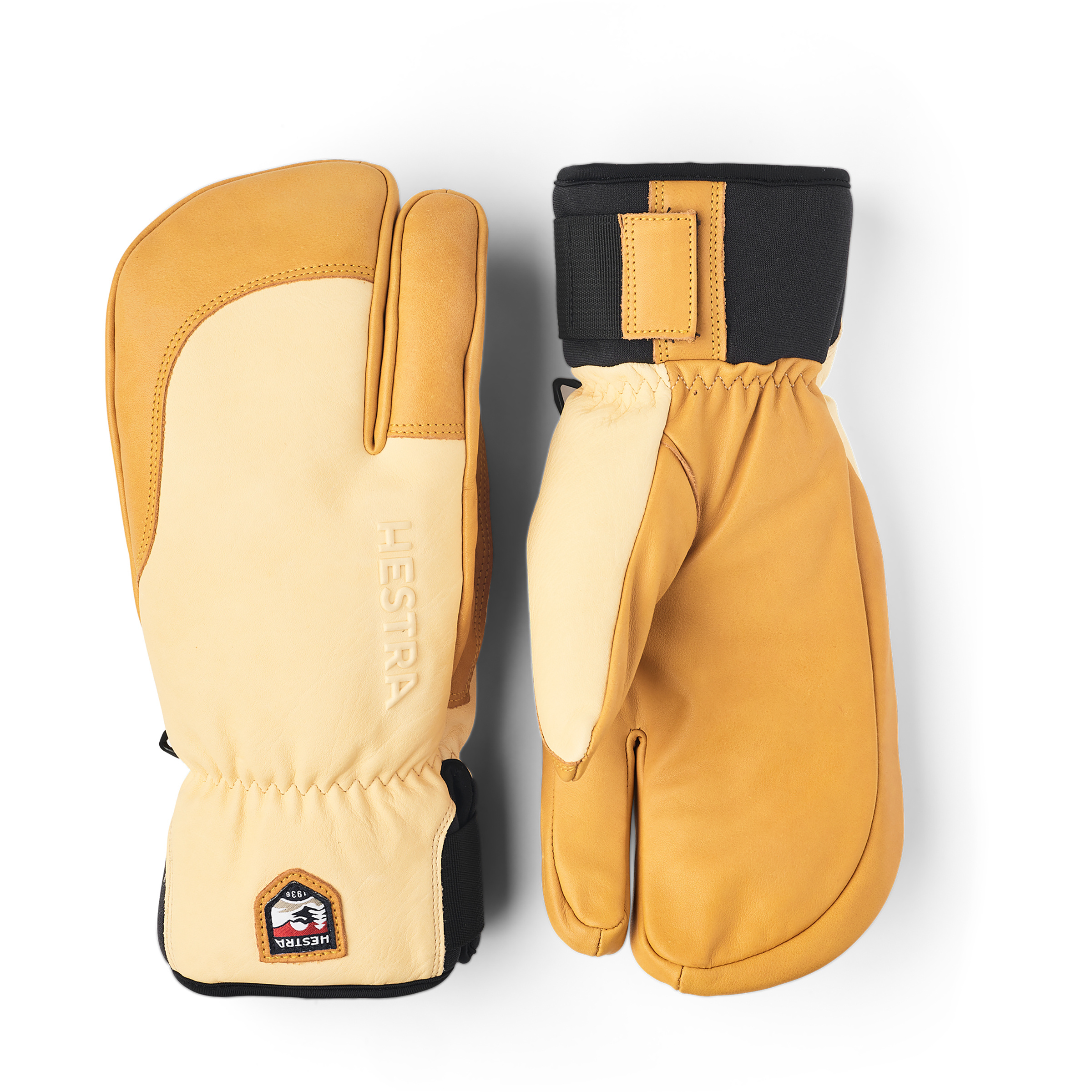 Hestra Topo 3-Finger-Handschuhe beige Größe 9 Skifahren Isolierend Wasserabweisend