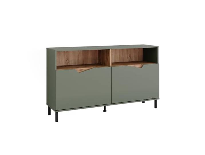 Vicco Kommode Marelle, Grün/Artisan, 140 x 81.3 cm mit 2 Türen, geeignet zur Aufbewahrung verschiedenster Alltagsgegenstände