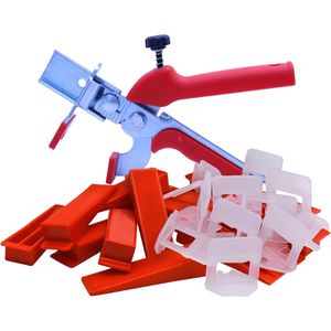 BH24 Fliesen-Nivelliersystem Keilsystem mit Zuglasche, 1 mm Fugenbreite, für Fliesenstärke bis 12 mm, 200-teilig