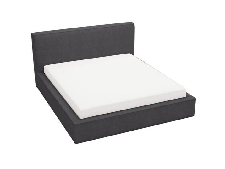 Graingold Polsterbett Monaco 140x200 Graphit, Dunkelgrau, 140x200 cm, Schlafzimmer, Betten, Polsterbetten