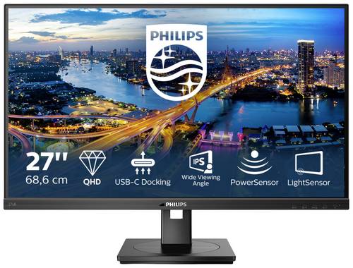 Philips Monitore 276B1/00 LCD-Monitor EEK F (A - G) 68.6 cm (27 Zoll) 16:9 4 ms HDMI, USB-A, DisplayPort, Kopfhörer (3.5 mm Klinke) IPS LCD