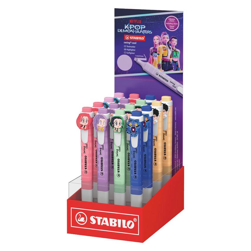 Stabilo Textmarker swing cool Pastel K-pop Demon Hunters Limited Edition (16x) (102751611)