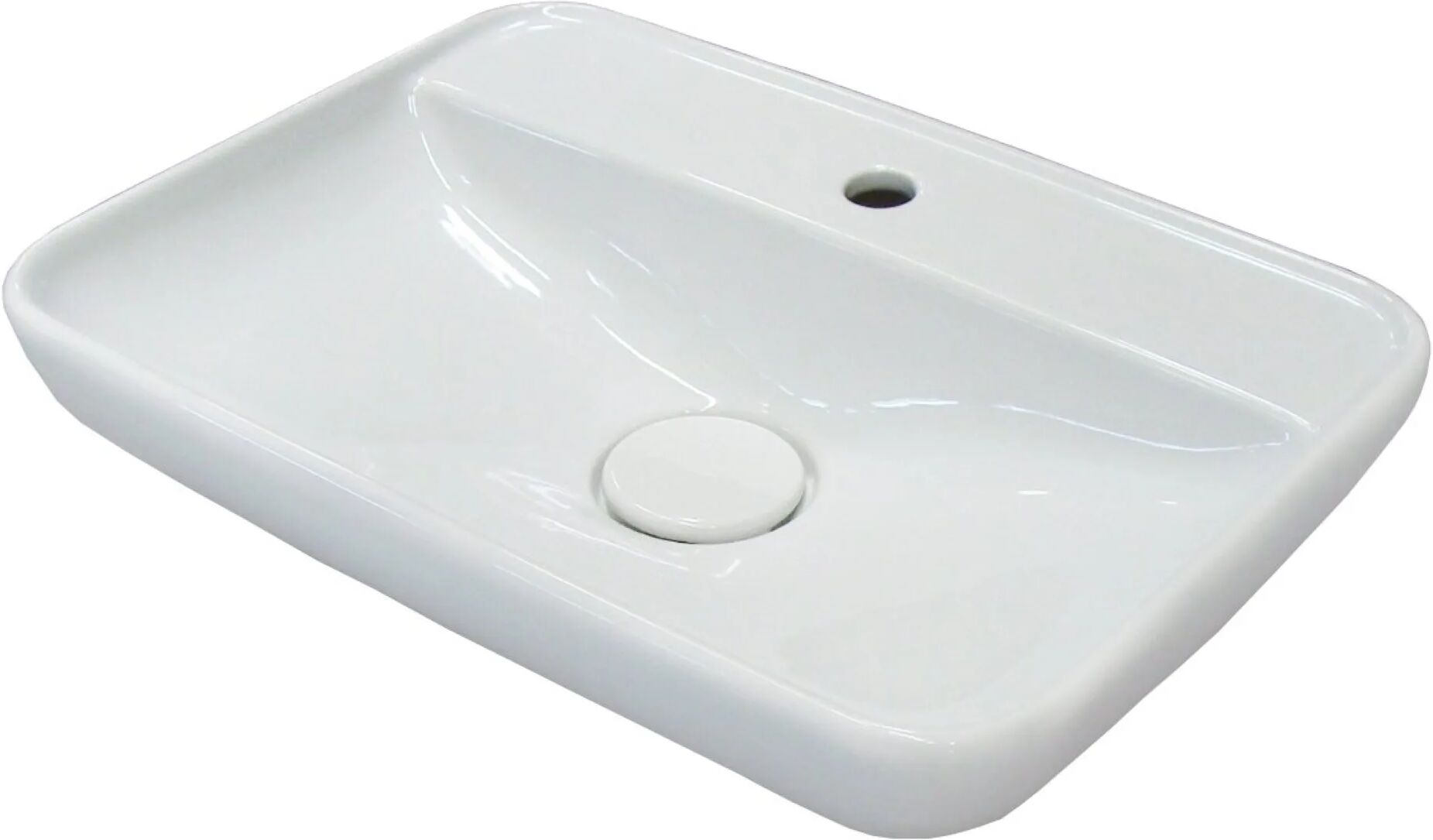 FACKELMANN HYPE 2.0 Waschbecken 60 cm breit, Weiß, Keramik