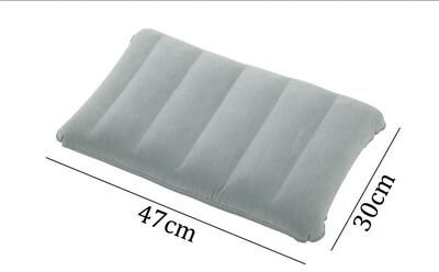 Useful Little Things Portable Inflatable Travel Pillow Neck Support grey