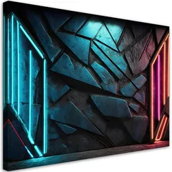 WANDBILD neon futuristische textur