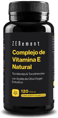 Zenement Natural Vitamin E Complex with Olive Oil 120 Pearls