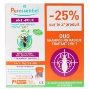 Puressentiel Anti-Poux Shampoing Masque Traitant 2en1 Lot 2 x 150 ML - Lot 2 x 150 ml
