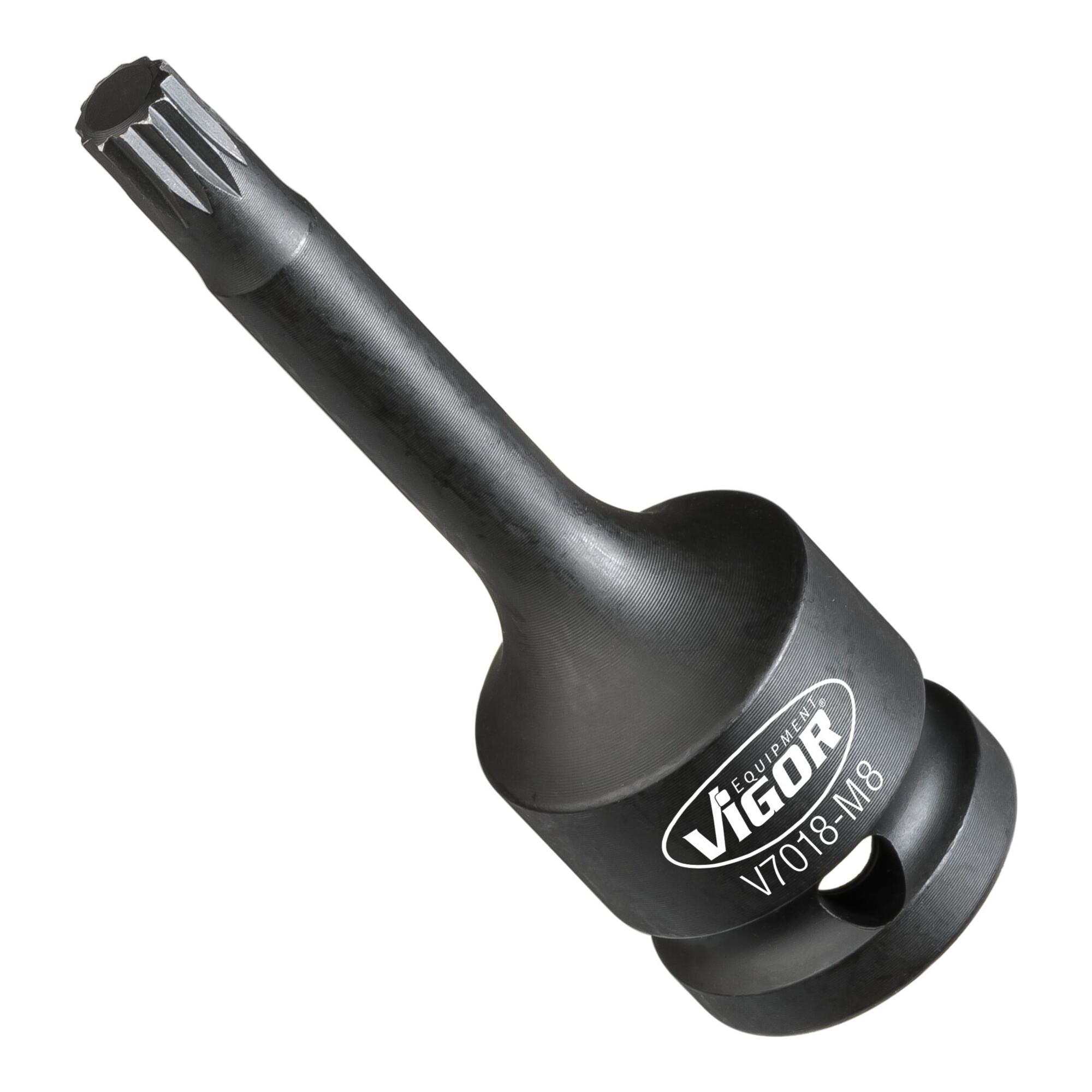 VIGOR Kraft-Schlagschrauber-Einsatz-Sortiment für Innenvielzahn Profil (XZN) V7018-M8)