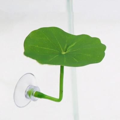 Uplifted Finds 1Pc Green Leaf Betta Fish Hammock Aquarium Safe Decor a1