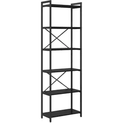 vidaXL Bücherregal Schwarze Eiche 60 x 30 x 188 cm Spanplatte