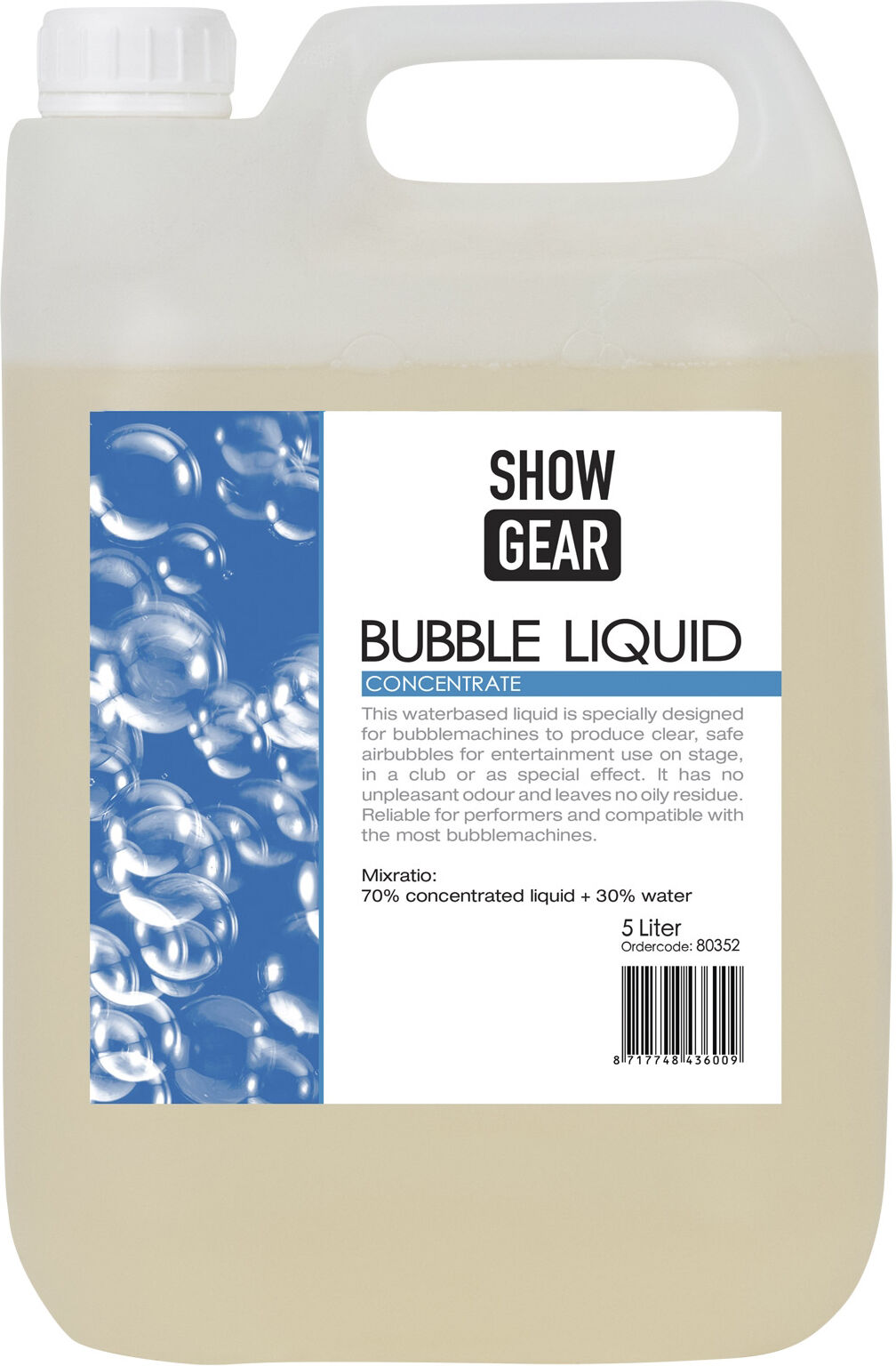 Showgear Bubble Liquid 5 Liter – Konzentrat