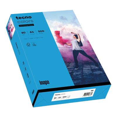 INAPA tecno Colors: 80 g/m², A4, intensivblau