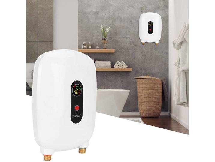 3500W chauffe-eau sans réservoir chauffe-eau instantané maison salle de bain cuisine 3 secondes chauffage rapide douche eau chauffée