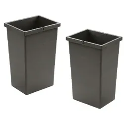Hailo Inneneimer 1220359 basaltgrau 2x 13 Liter 242 x 192 x 380 mm