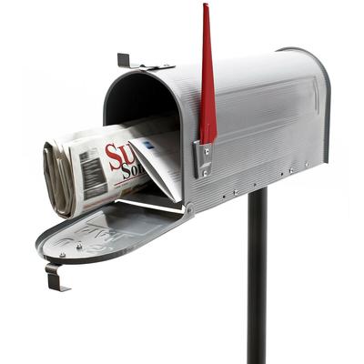 Helloshop26 - US-Briefkasten amerikanisches Design silberfarben Briefständer 16_0000332
